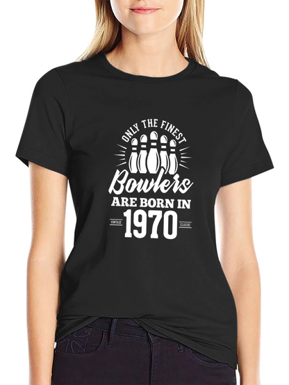 Finest Bowlers Born in 1970 Black T-Shirt