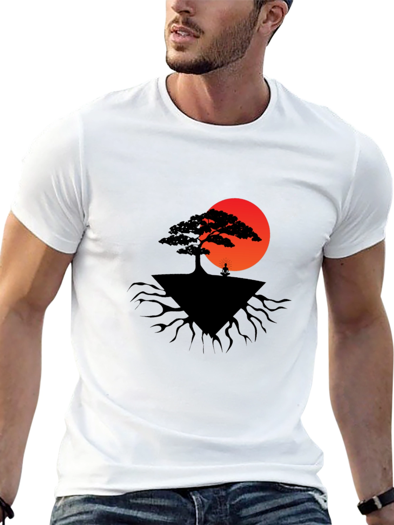 Zen Tree Graphic Tee - Meditate in Style!