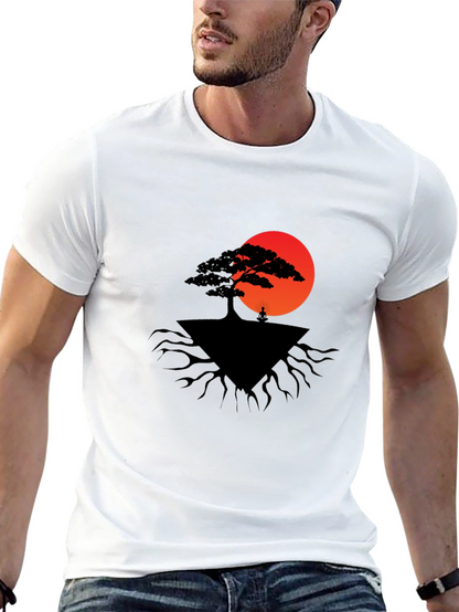 Zen Tree Graphic Tee - Meditate in Style!
