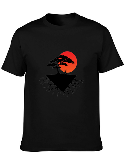 Zen Tree Graphic Tee - Meditate in Style!