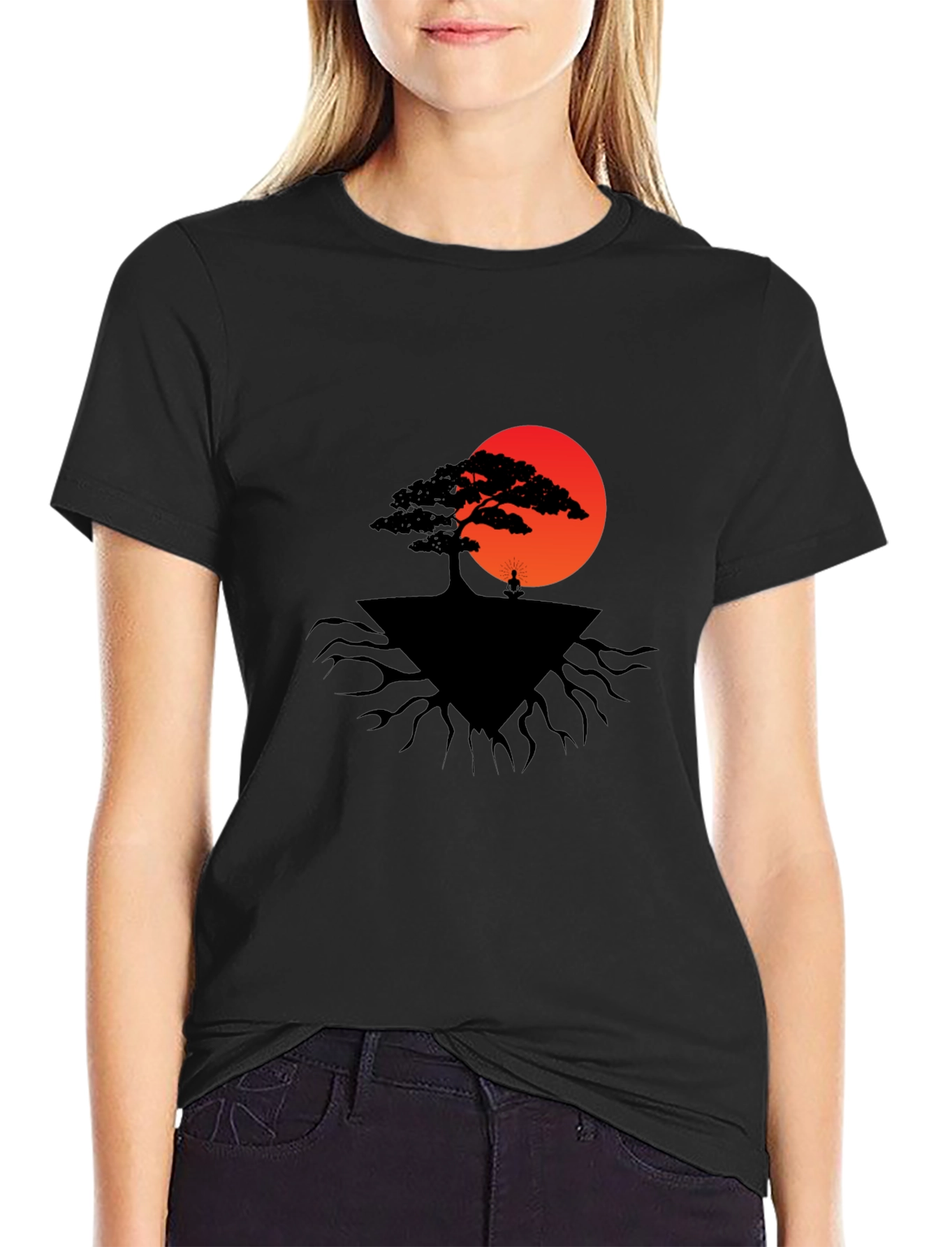 Zen Tree Graphic Tee - Meditate in Style!
