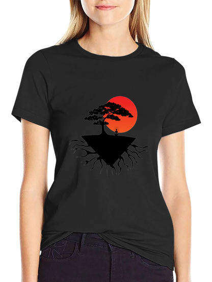 Zen Tree Graphic Tee - Meditate in Style!