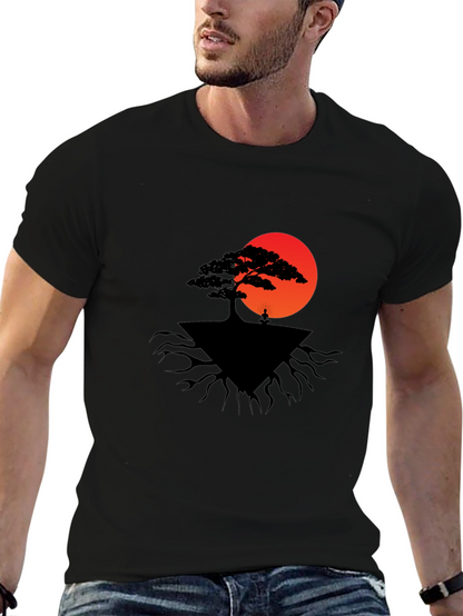 Zen Tree Graphic Tee - Meditate in Style!