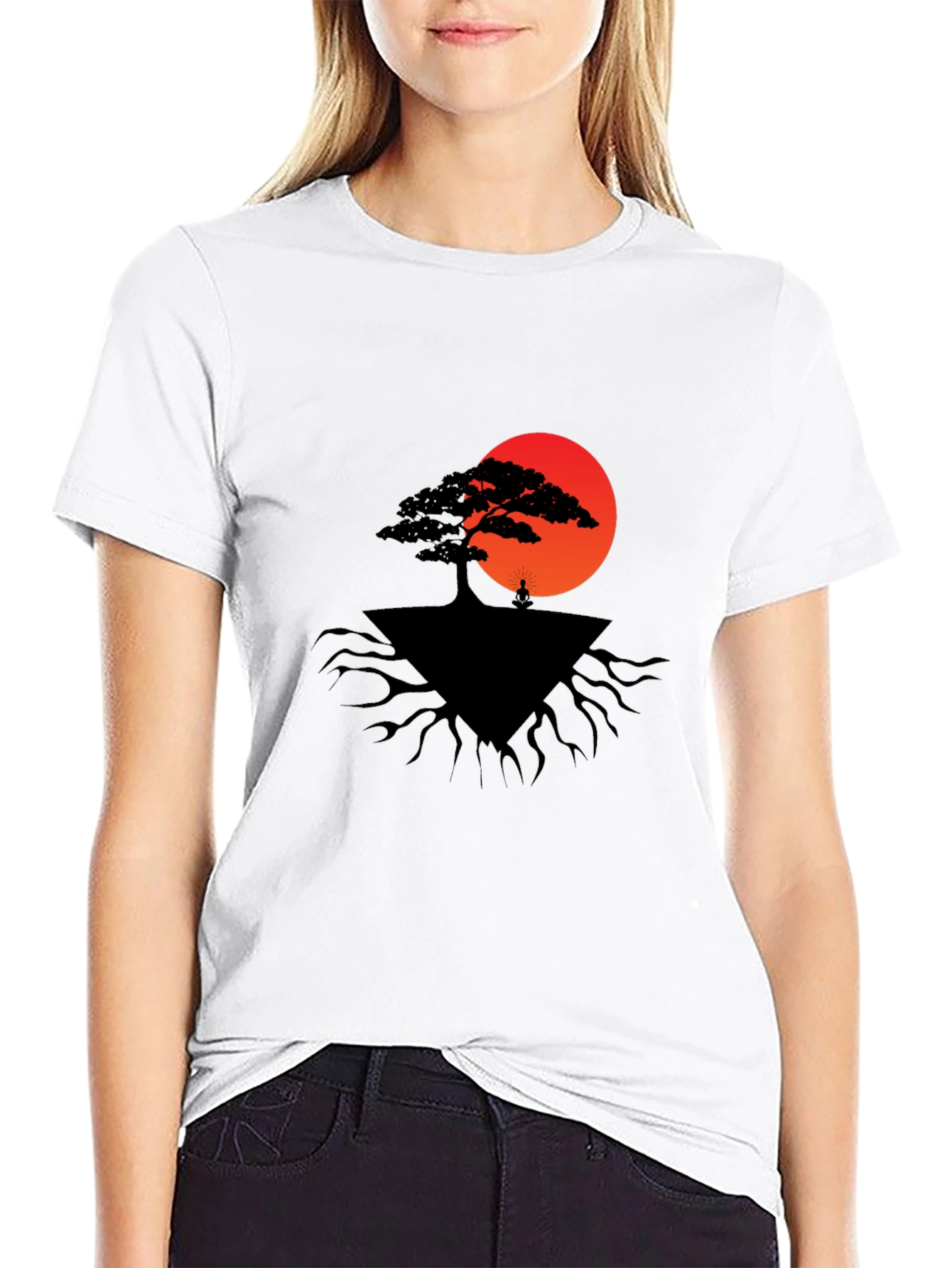 Zen Tree Graphic Tee - Meditate in Style!