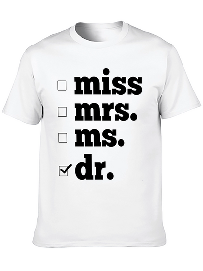 Novelty Dr. T-Shirt - Check the Box