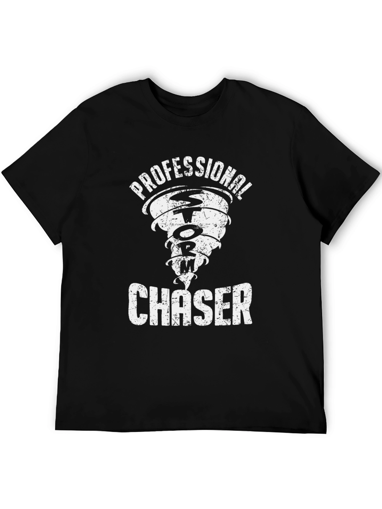 Professional Storm Chaser Black Graphic T-Shirt