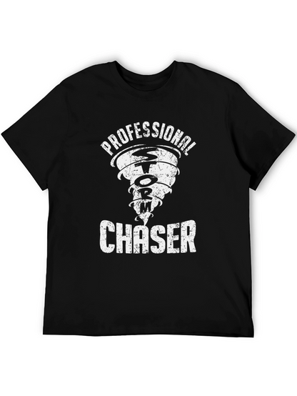 Professional Storm Chaser Black Graphic T-Shirt