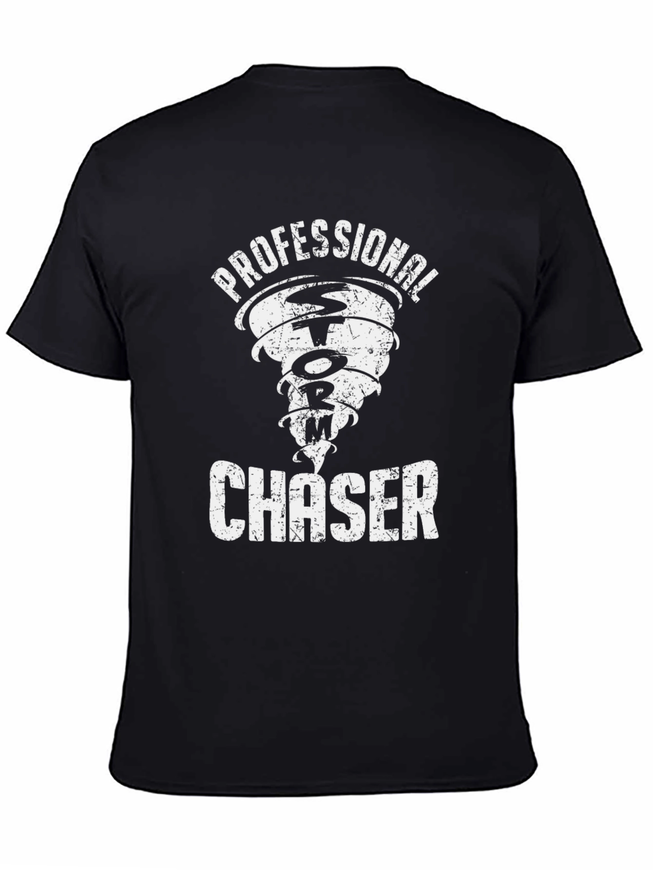 Professional Storm Chaser Black Graphic T-Shirt