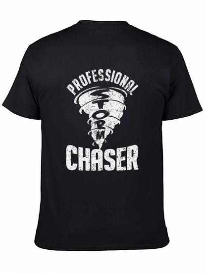 Professional Storm Chaser Black Graphic T-Shirt
