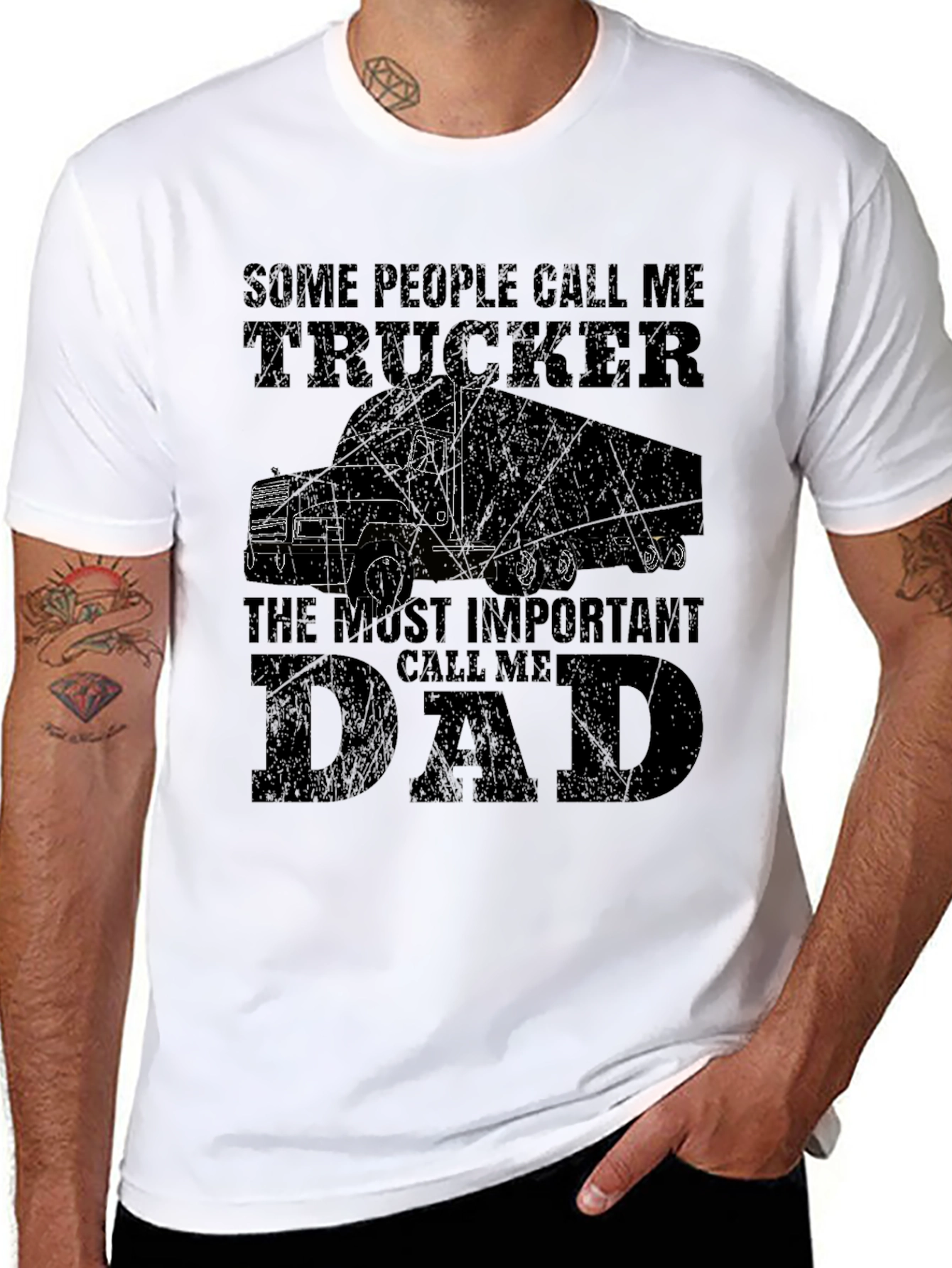 Trucker Dad T-Shirt - Fathers Day Gift Idea