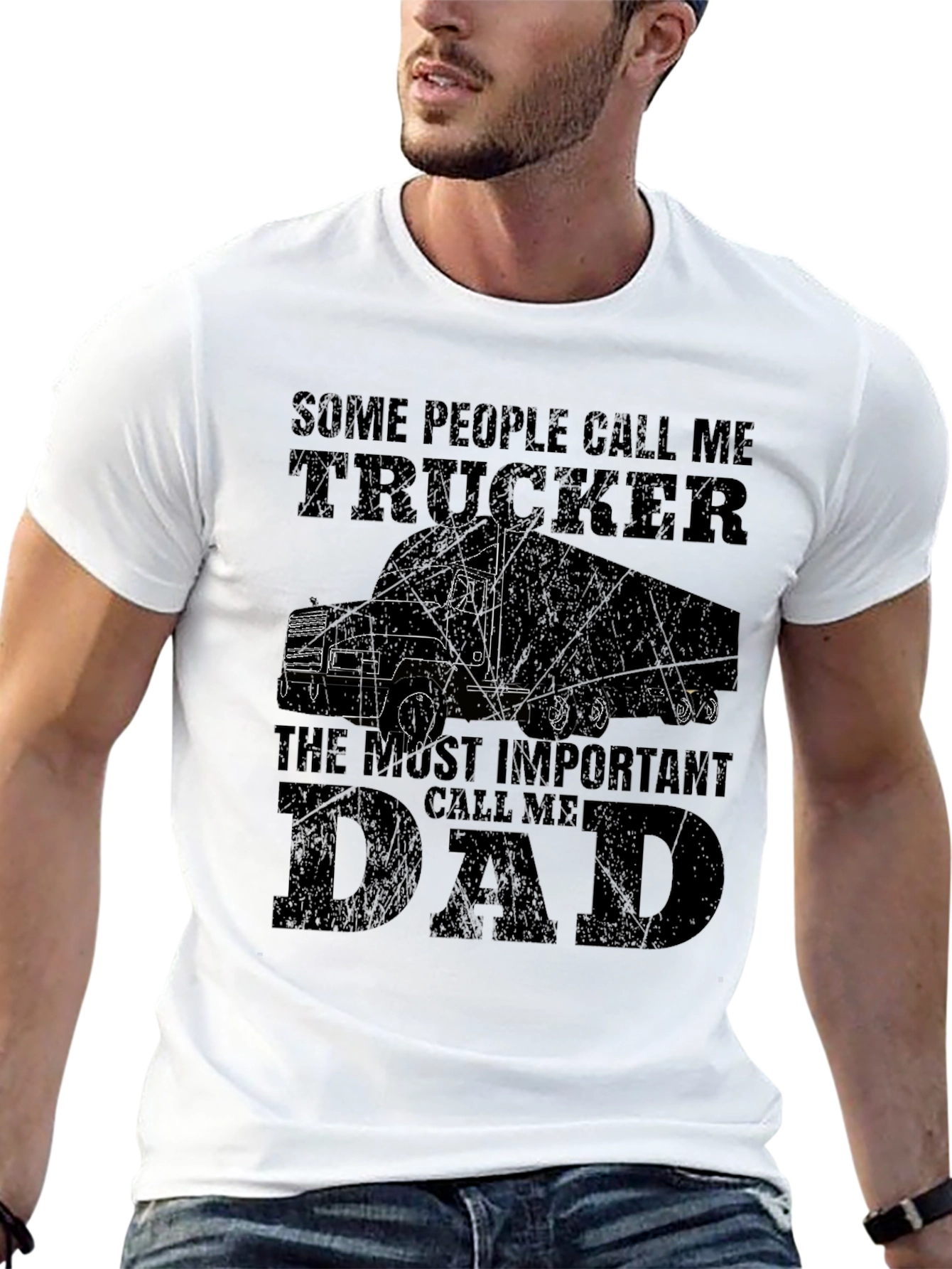 Trucker Dad T-Shirt - Fathers Day Gift Idea