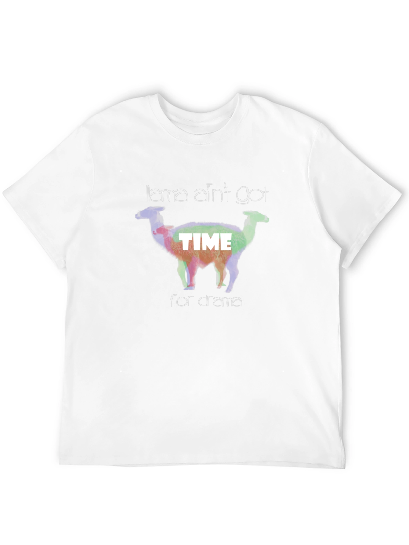 Llama Aint Got Time For Drama Graphic T-Shirt