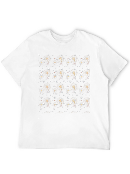 Sparkling Holiday Print Crew Neck T-Shirt