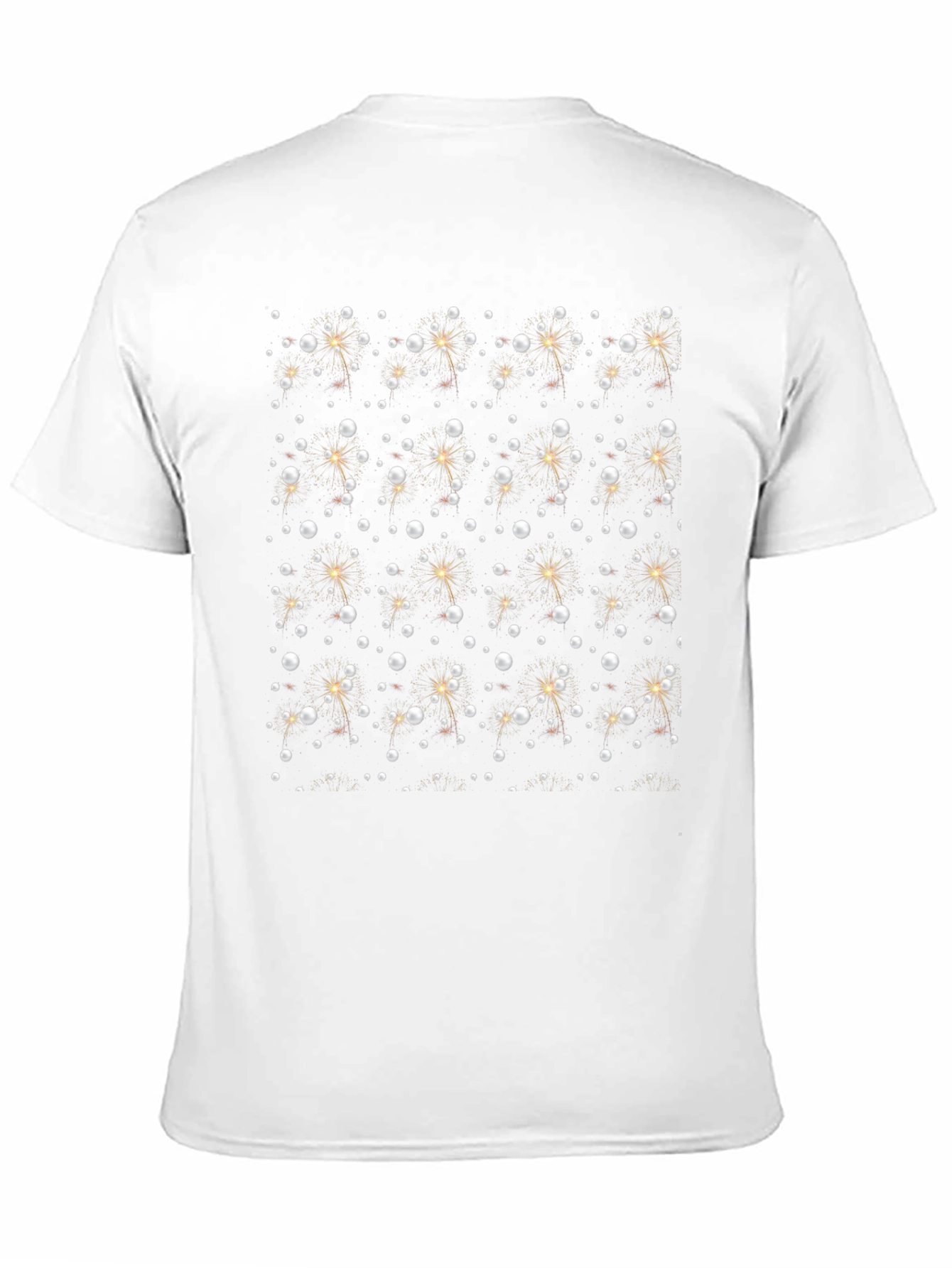 Sparkling Holiday Print Crew Neck T-Shirt