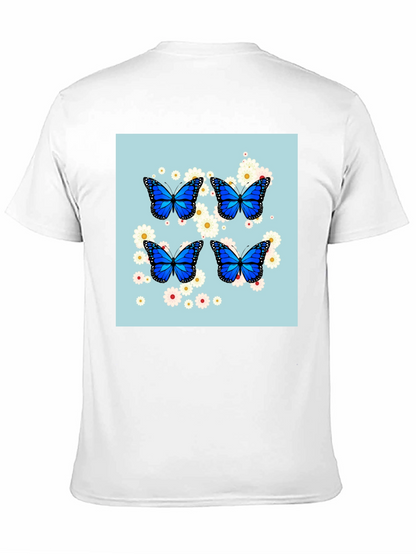Butterfly Garden T-Shirt - Black Cotton Tee