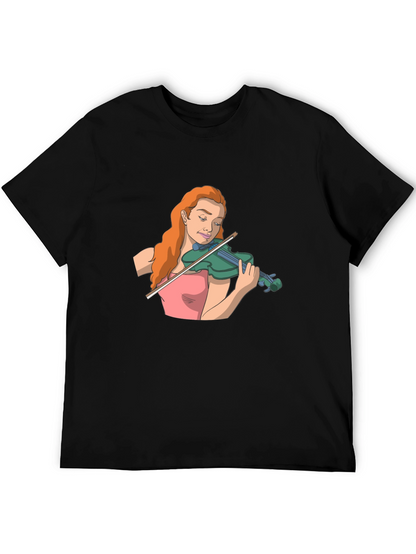 Violin Player Graphic T-Shirt