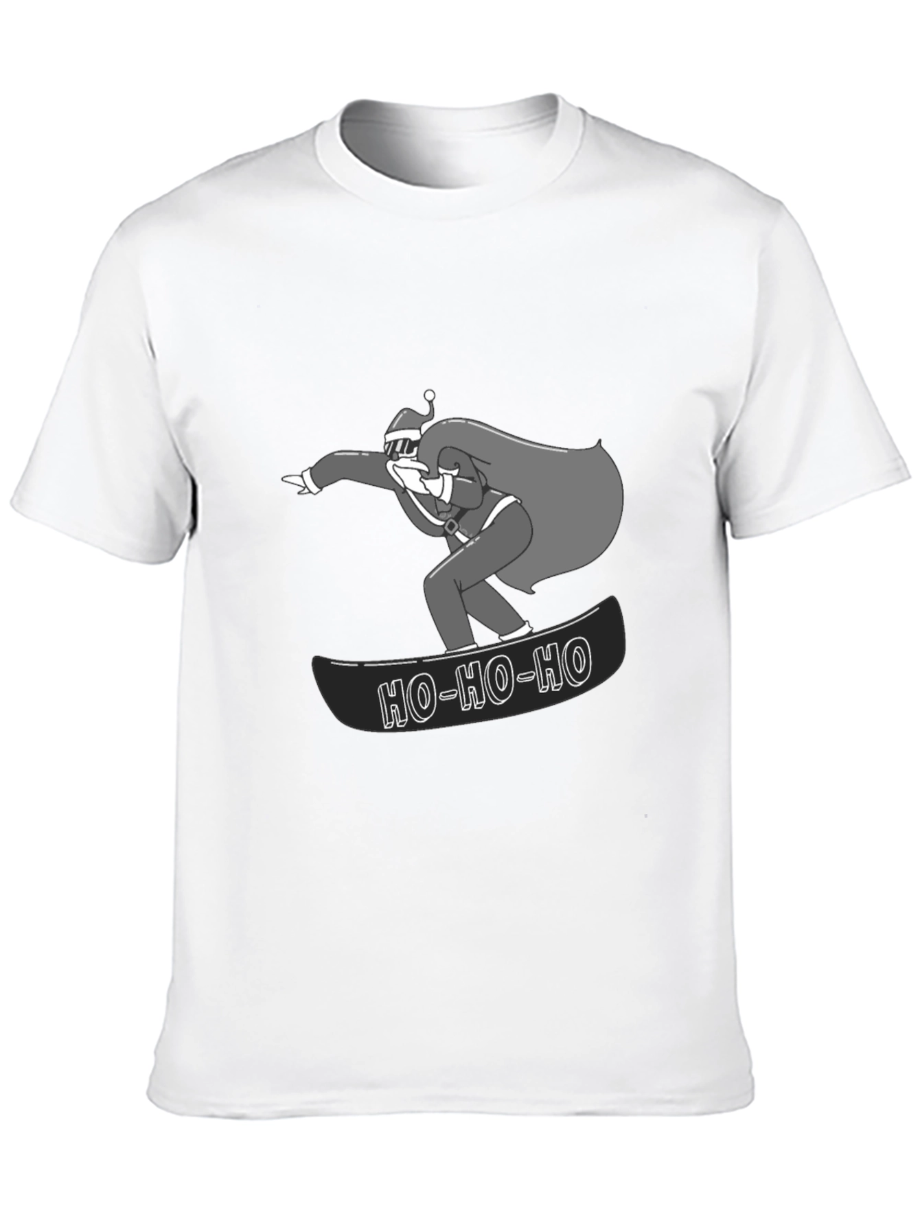 Santa Snowboarding T-Shirt