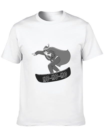 Santa Snowboarding T-Shirt