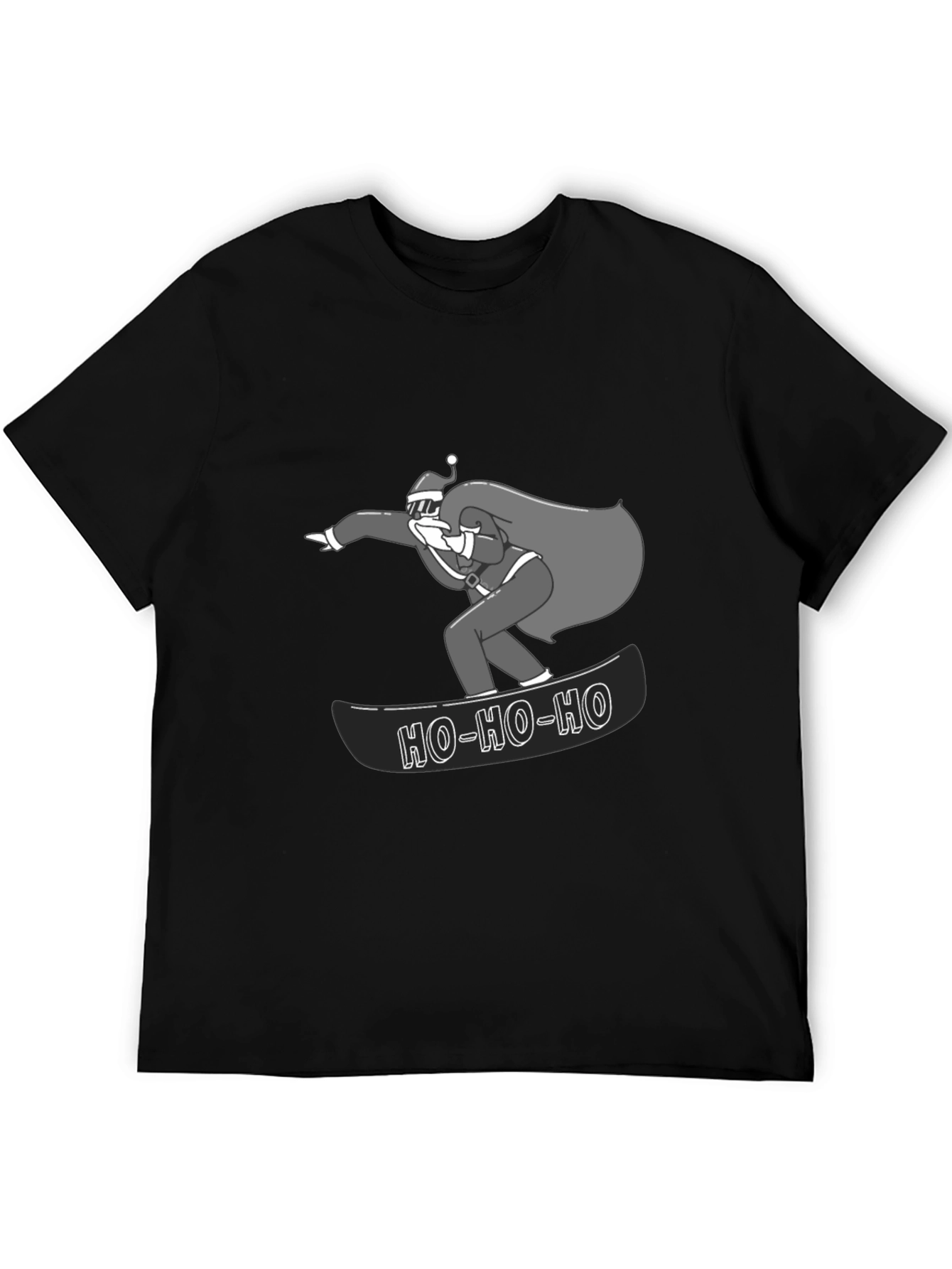 Santa Snowboarding T-Shirt