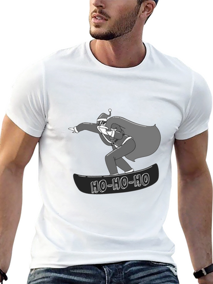 Santa Snowboarding T-Shirt