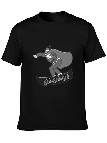 Santa Snowboarding T-Shirt