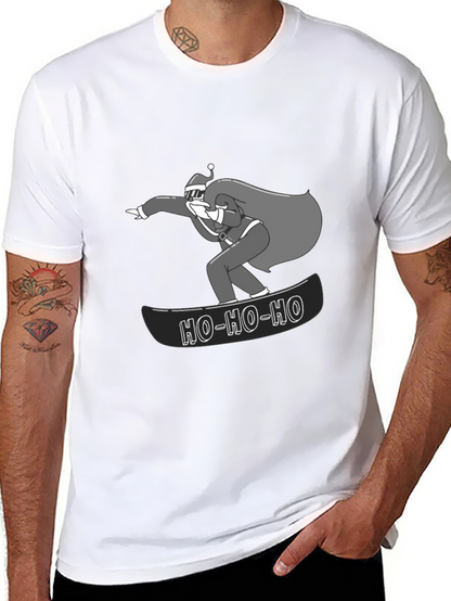 Santa Snowboarding T-Shirt
