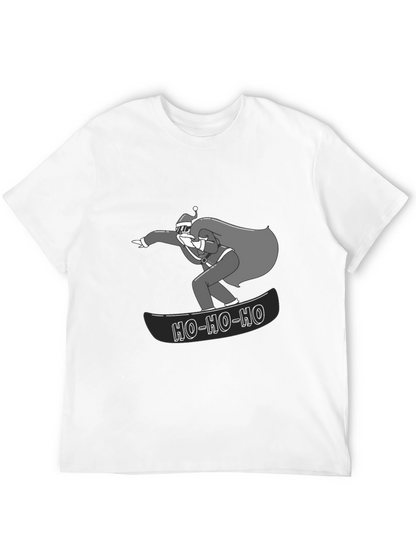 Santa Snowboarding T-Shirt