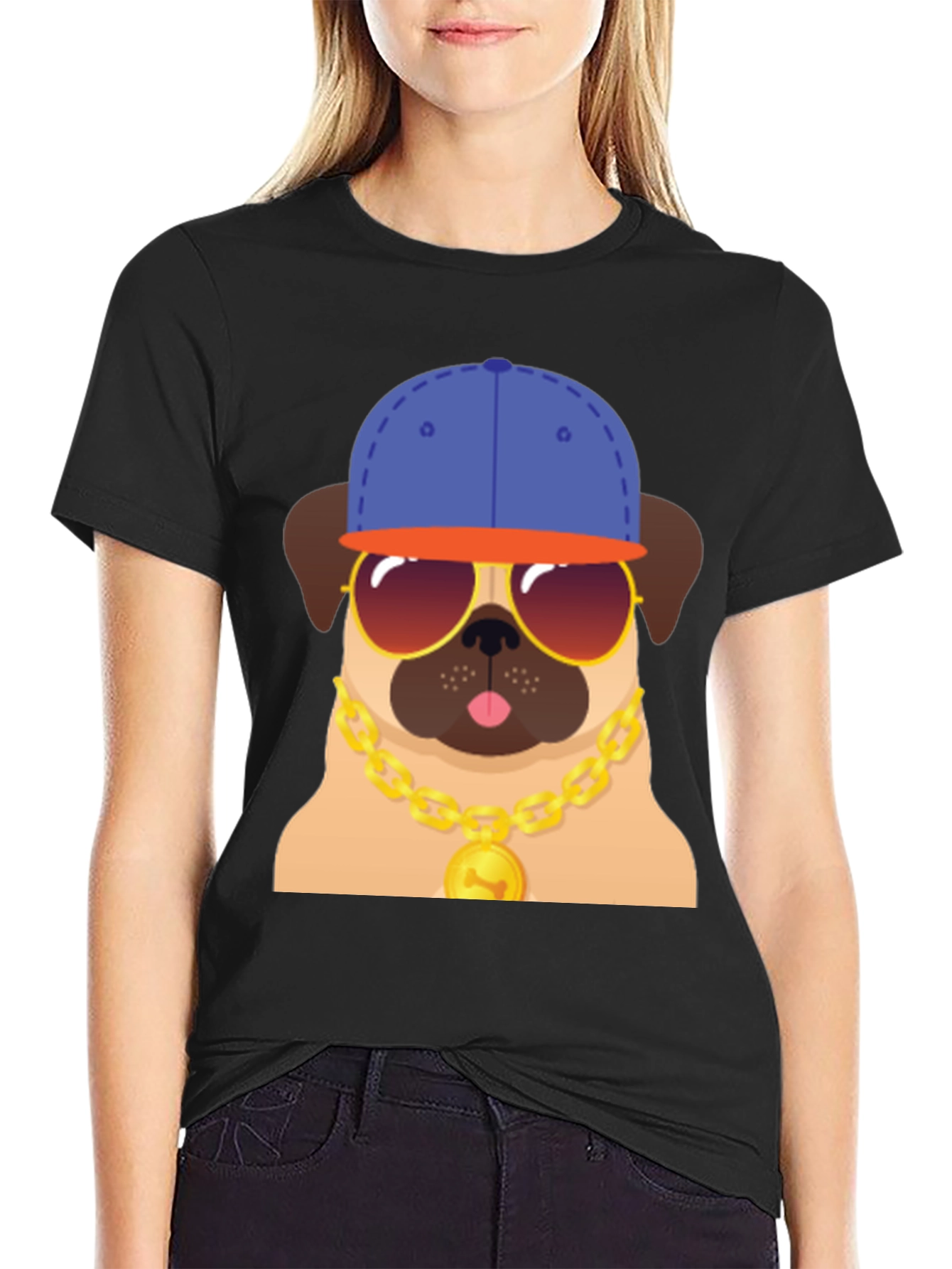 Cool Pug Graphic T-Shirt