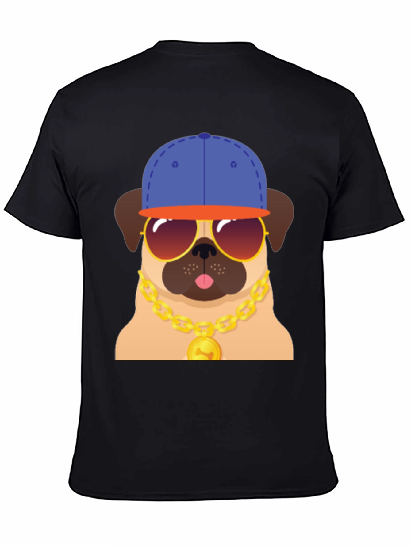 Cool Pug Graphic T-Shirt
