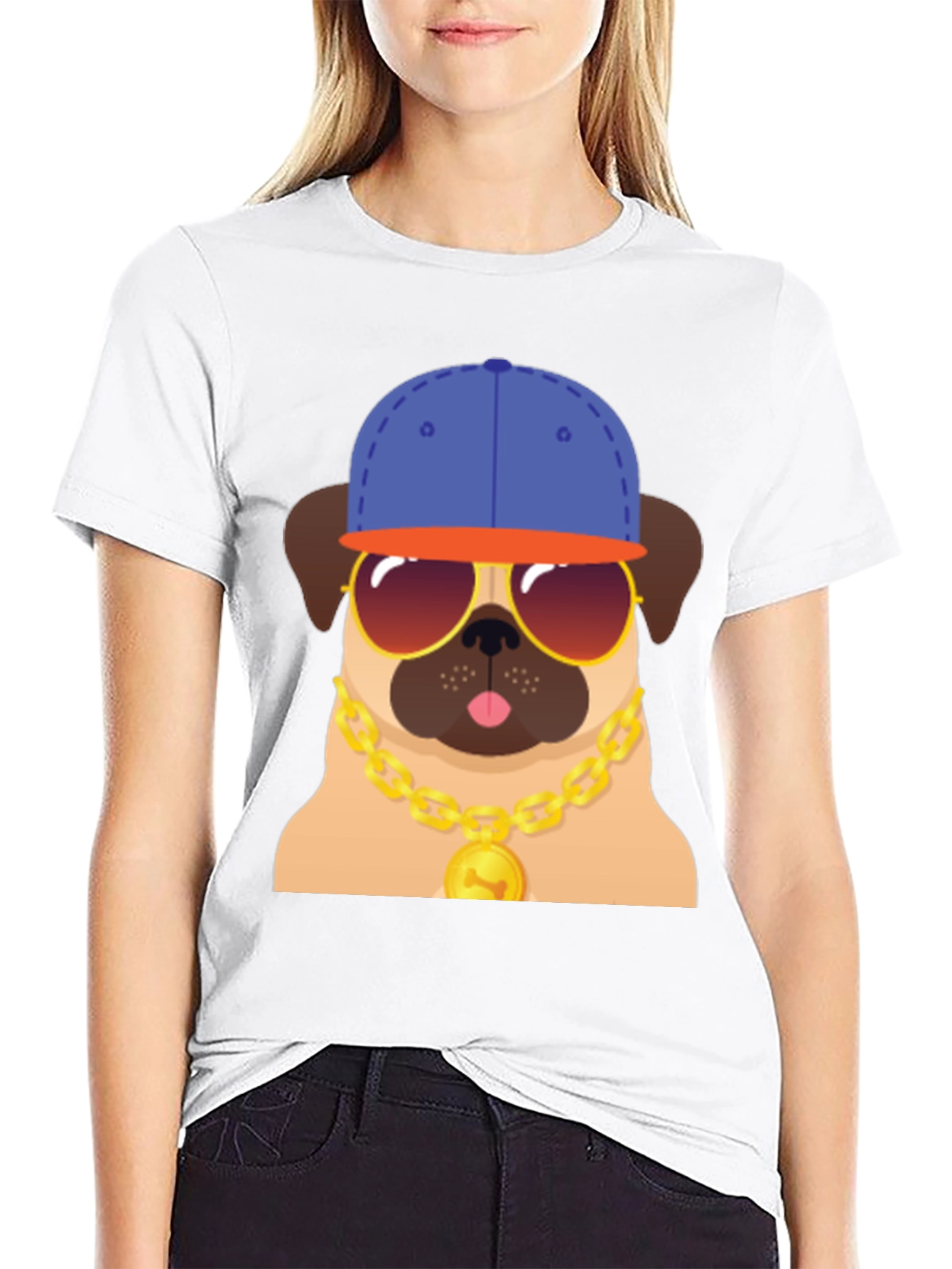 Cool Pug Graphic T-Shirt