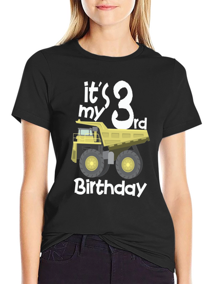 3rd Birthday Dump Truck T-Shirt