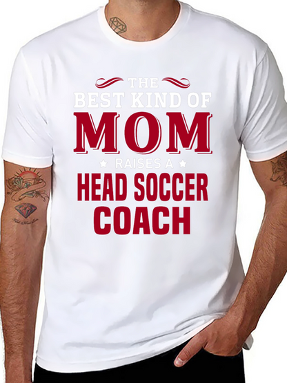 Best Kind of Mom Head Soccer Coach T-Shirt