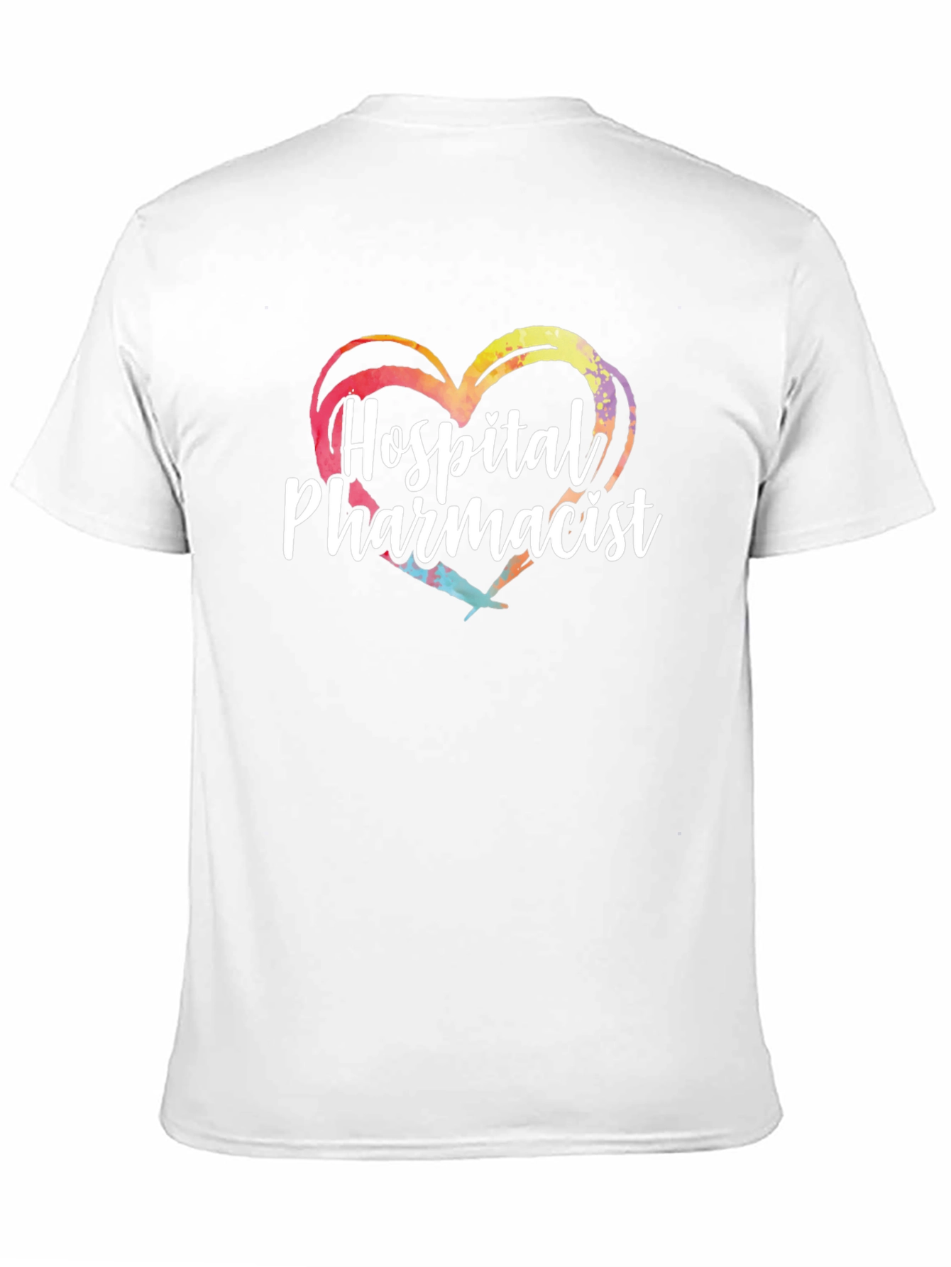 Hospital Pharmacist Heart Graphic T-Shirt