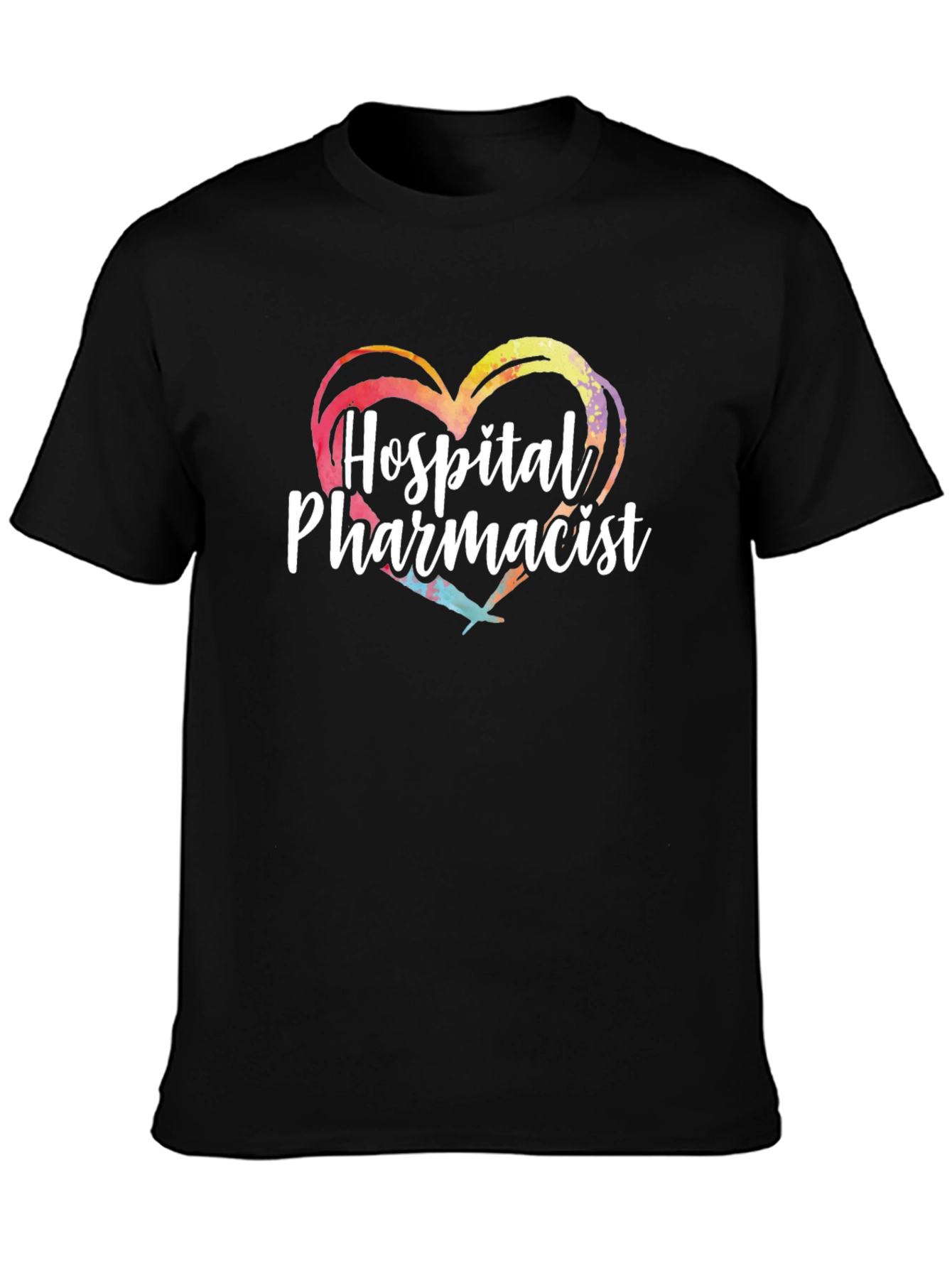 Hospital Pharmacist Heart Graphic T-Shirt
