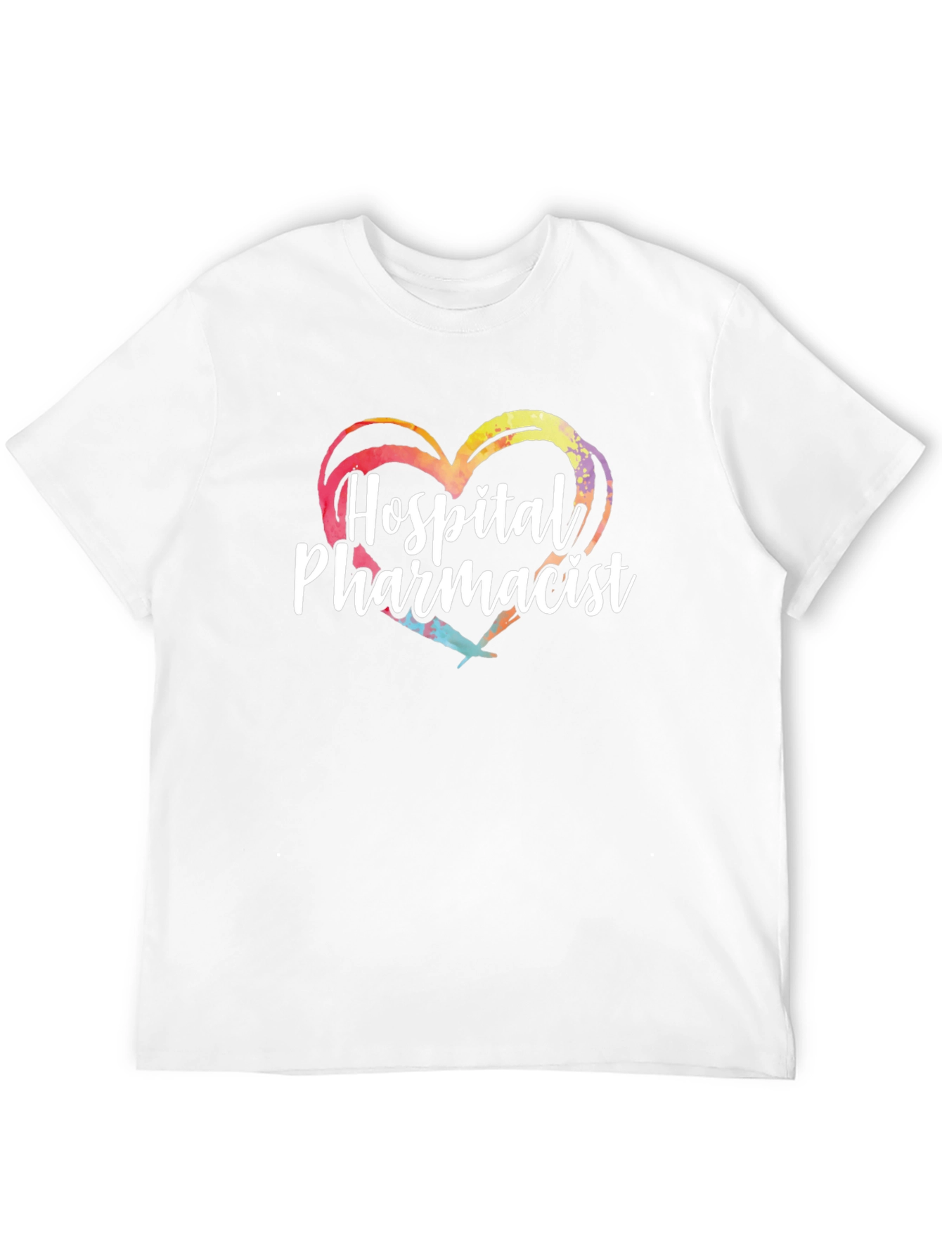 Hospital Pharmacist Heart Graphic T-Shirt