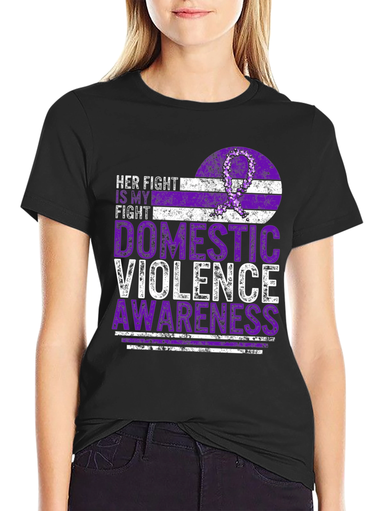 Domestic Violence Awareness Ribbon T-Shirt