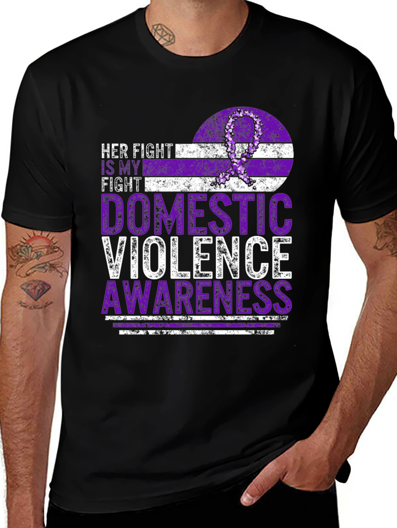 Domestic Violence Awareness Ribbon T-Shirt