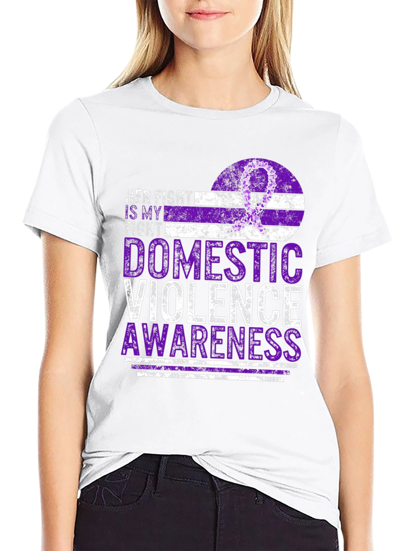 Domestic Violence Awareness Ribbon T-Shirt