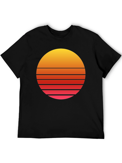 Retro Sunset Graphic Tee - Soft Cotton Blend