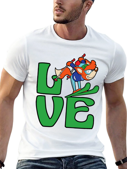 Ski Fox Love Graphic T-Shirt