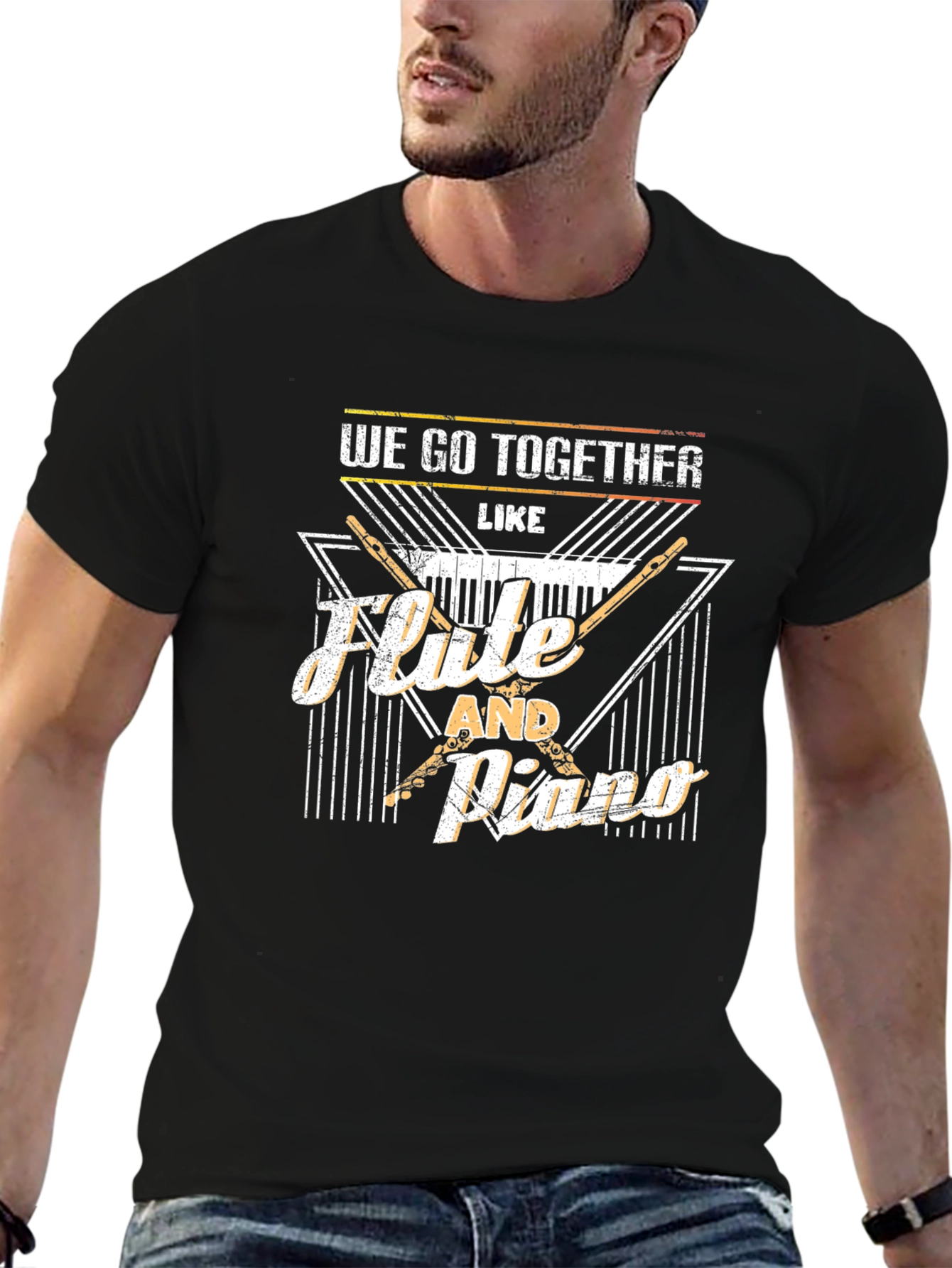 Flute and Piano Music T-Shirt