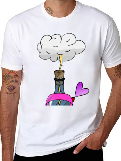 Cloud Over Bottle Graphic Tee - Unisex