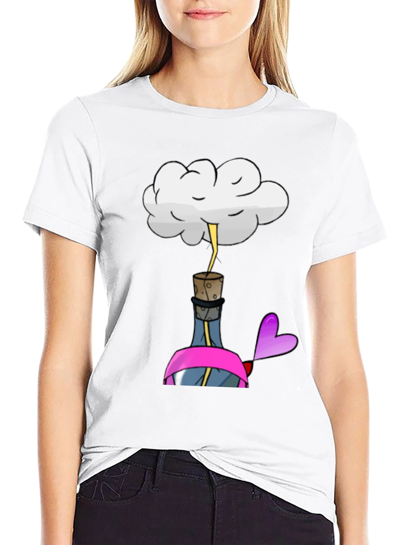 Cloud Over Bottle Graphic Tee - Unisex