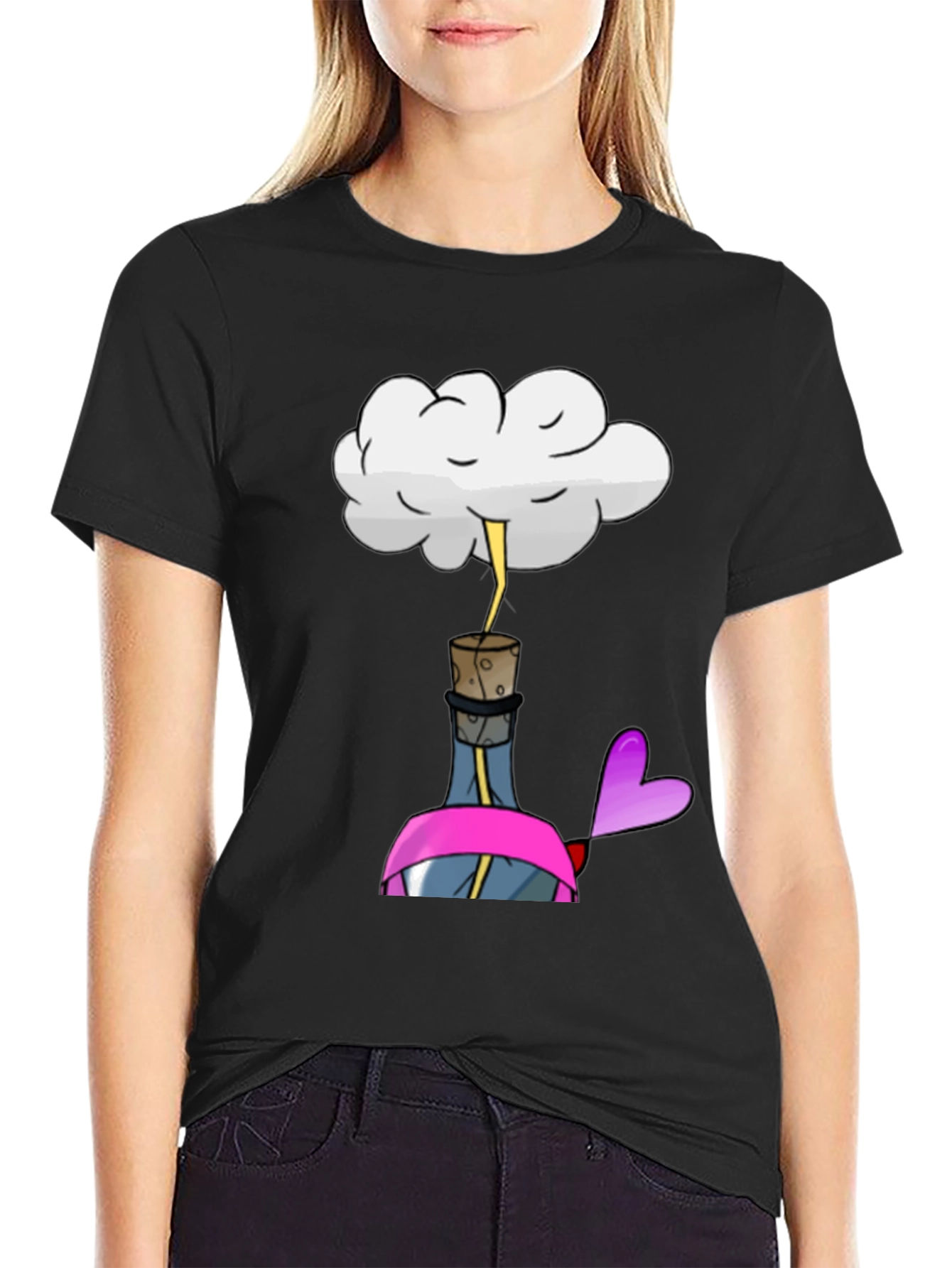 Cloud Over Bottle Graphic Tee - Unisex