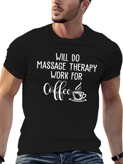 Massage Therapy Coffee Black T-Shirt