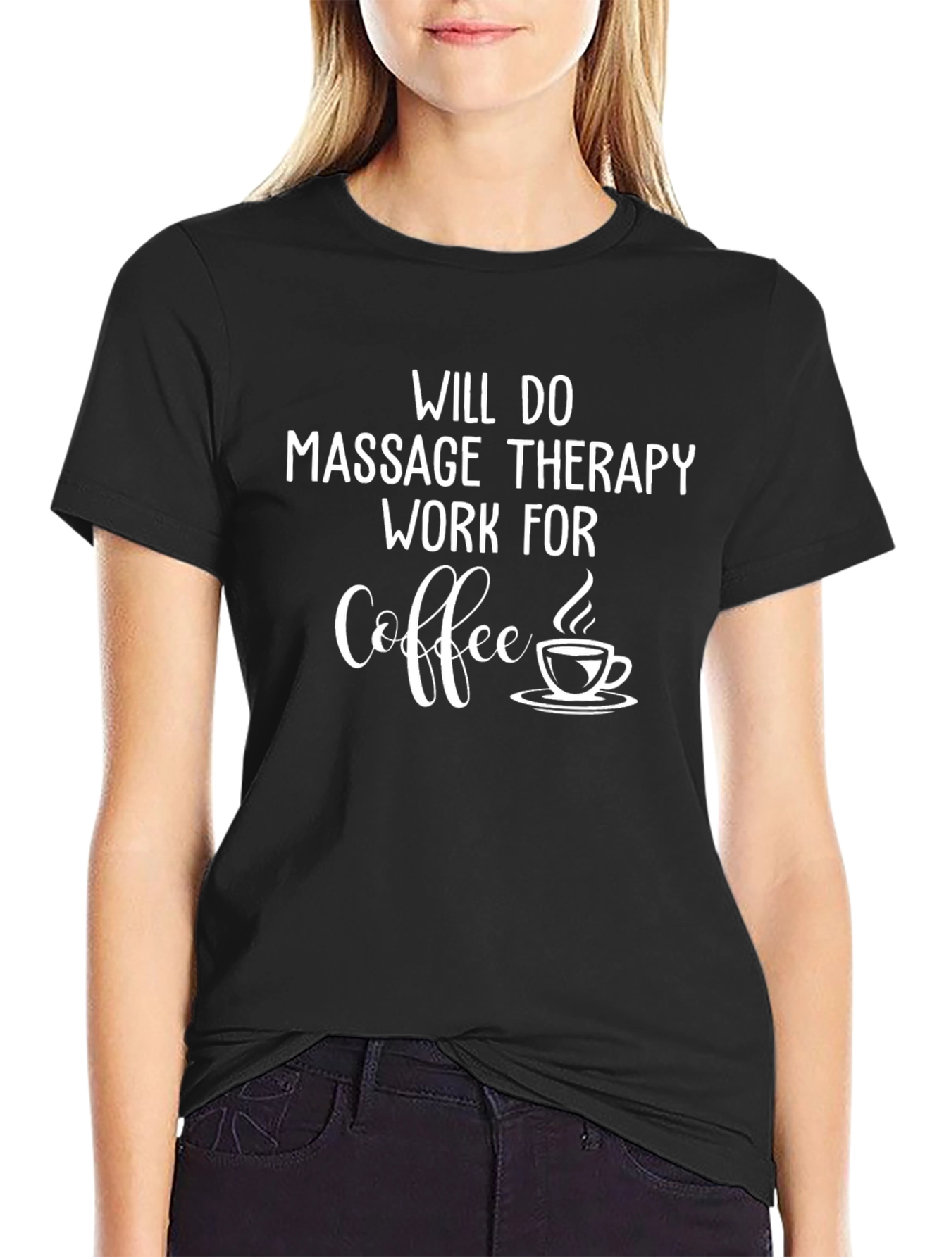 Massage Therapy Coffee Black T-Shirt