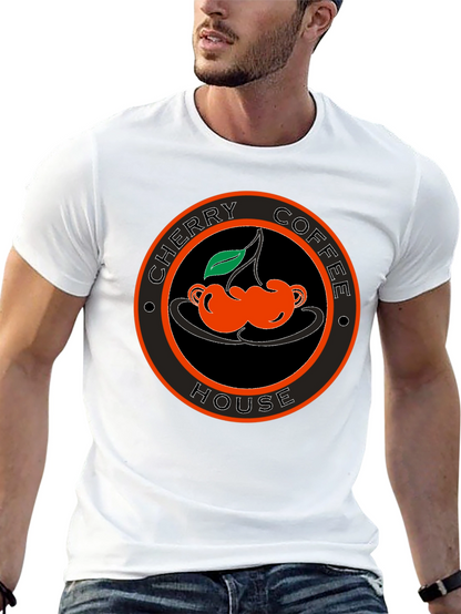 Cherry Coffee House Black T-Shirt