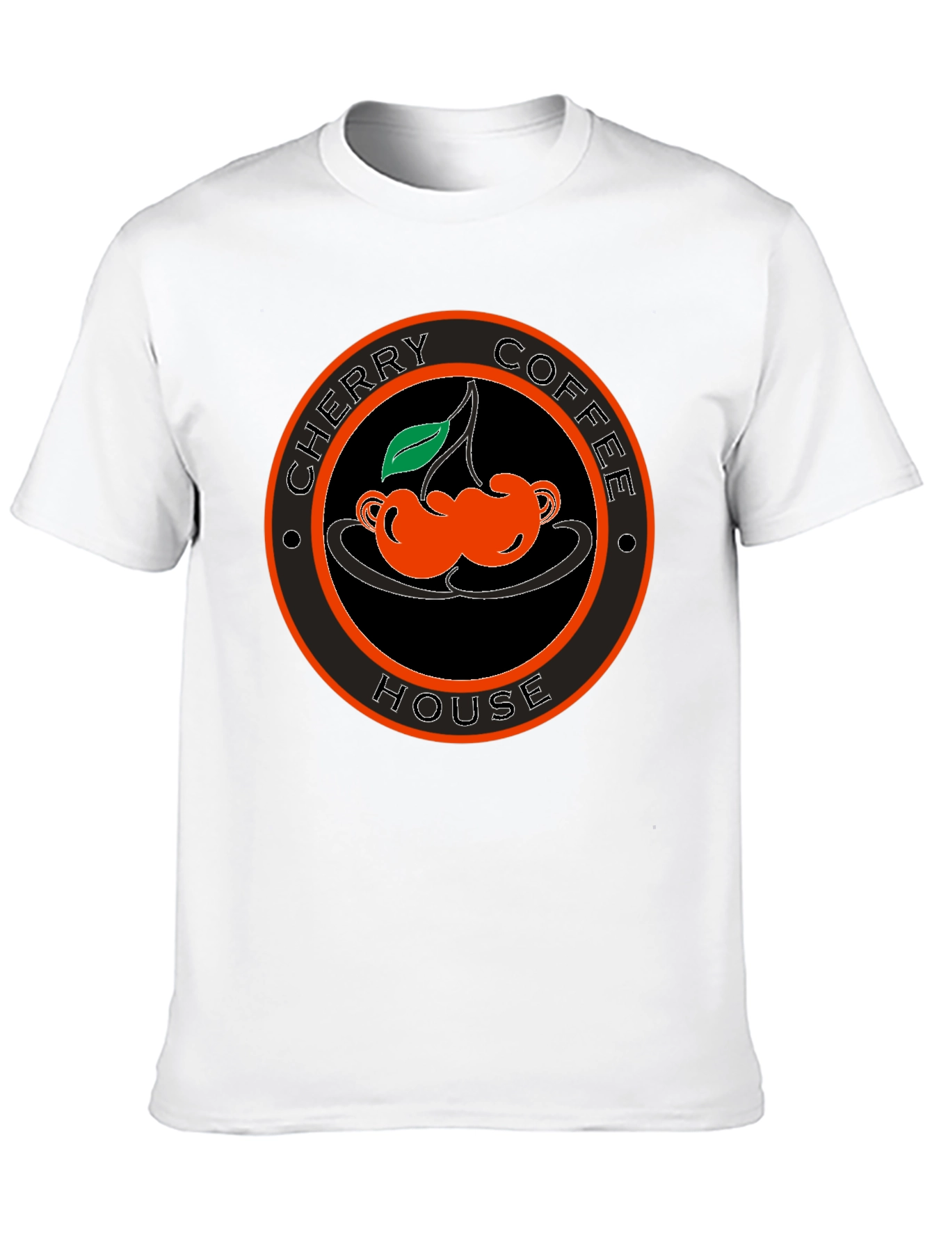 Cherry Coffee House Black T-Shirt