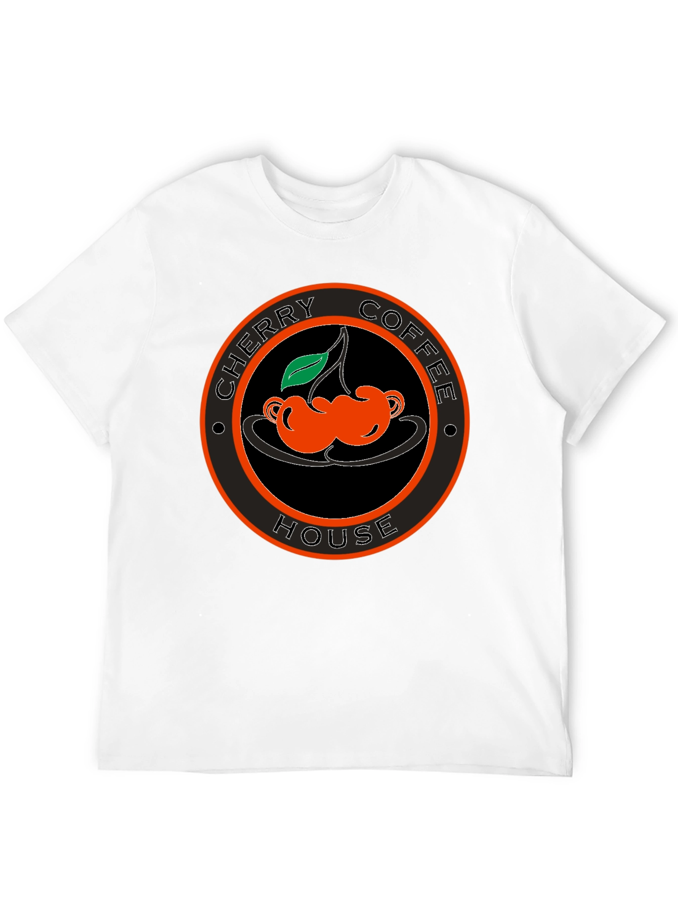 Cherry Coffee House Black T-Shirt