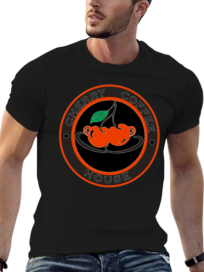 Cherry Coffee House Black T-Shirt